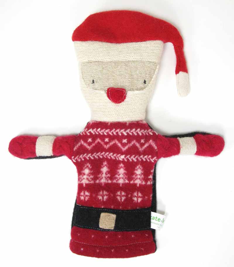 Reclaimed Wool Puppet - Santa